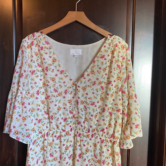 {Lost&Wander} floral cottage mini dress - Picture 4 of 15